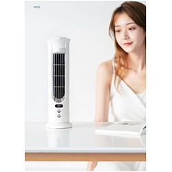 Universal Amélioration du ventilateur de refroidissement d &'air USB de bureau Climatisation portable Affichage numérique LED Rechargeable Multifonction Ventilateur de refroidissement | Ventilateur (blanc) pas cher