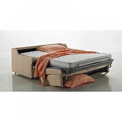 Avis Inside 75 Canapé lit 2-3 places LUNA convertible EXPRESS 120cm cuir vachette taupe clair matelas 16 cm