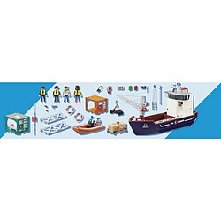 Avis Playmobil® City Action Grand cargo avec bateau de douaniers