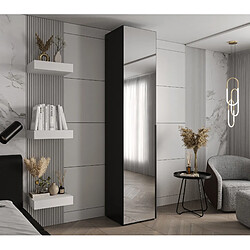 Abiks Meble Inova 1 Armoire avec miroir et portes battantes 236,7/50/47 1 Portes (nero/nero)