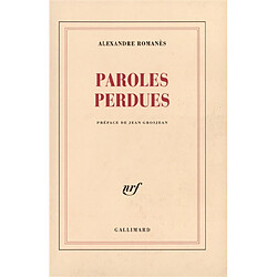 Paroles perdues - Occasion