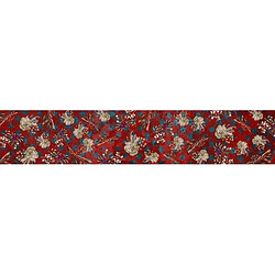 Alter Chemin de cuisine, 100% Made in Italy, Tapis antitache avec impression numérique, Tapis antidérapant et lavable, Modèle Fleurs - Elisha, cm 140x52