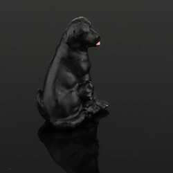 Acheter 1/64 Miniature Chien Mini Figure Poupée Scène De Rue Modèle Modèle StyleA Noir