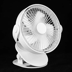 Avis Mini Ventilateur de Bureau USB à 5 Vitesses Ventilateur de Refroidissement à Air Portable Ventilateur à Clip à Angle Réglable à Rotation de 360 Degrés avec Lumière LED pour la Maison d'été