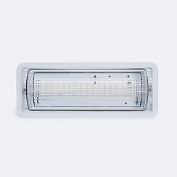 Ledkia Éclairage de Secours LED Encastrable 160lm Permanent/Non Permanent Coupe 155x400 mm 6 W