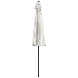 Acheter vidaXL Parasol de balcon avec mât en aluminium Sable 270x144 cm Demi