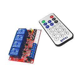 Panneau de commande de module de relais 4 canaux avec télécommande pour arduino 12v