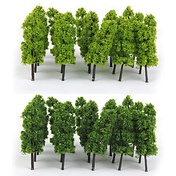 60 pcs Arbres Modèle Paysage de Chemin de Fer Train HO Sombre Et Vert Clair