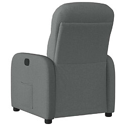 Acheter vidaXL Fauteuil inclinable Gris foncé Tissu