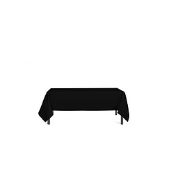 Soleil D'Ocre Nappe anti-tâches rectangulaire Alix - L 270 x l 160 cm - Noir