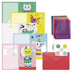 Ac-Deco Papier vitrail - Boîte créative - 23 x 4 x 16 cm - Multicolore