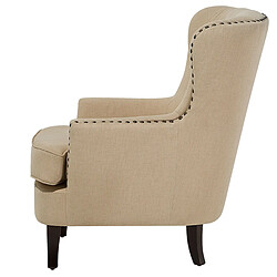 Acheter Beliani Fauteuil VIBORG II Tissu Beige