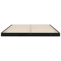 Acheter vidaXL Cadre de lit sans matelas noir 150x200 cm bois de pin massif