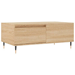 vidaXL Table basse Chêne sonoma 90x50x36,5 cm Bois d'ingénierie