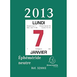 Exacompta Bloc neutre pour éphéméride