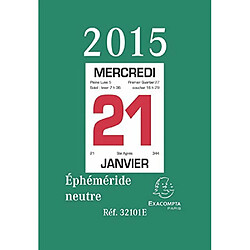 Avis Exacompta Bloc neutre pour éphéméride