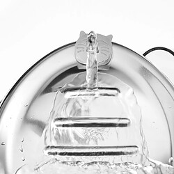 Fontaine d'eau potable pour chat en inox 2L
