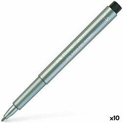 Faber-Castell Pitt Artist Feutres Argenté - 10 unités