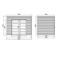 Avis SOLID Capri - 5.94 m² - Bois traité