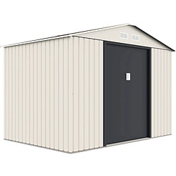 Acheter Habitat Et Jardin Abri de jardin métal [ ]Nebraska[ ] - 5,29 m2 (4,83 m2 au sol) - Beige
