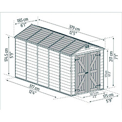 Avis Palram Skylight 3,786×1,854×2,17m - 6,59m²
