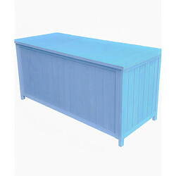 Coffre de rangement lasuré bleu - BOX1355 - HABRITA