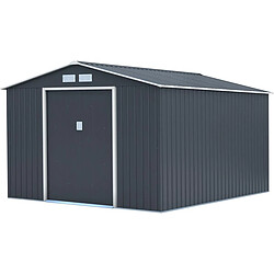 Habitat Et Jardin Abri de jardin métal Vegas - 8,83 m² - Gris