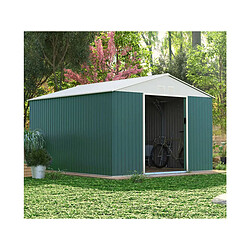 Habitat Et Jardin Abri de jardin métal Rosas - 10,85 m² - Vert