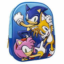 Sonic Cartable 3D - Bleu