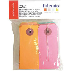 Artemio Étiquettes Couleurs avec Fil Métallique