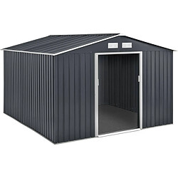 Habitat Et Jardin Abri de jardin métal Vegas - 7,06 m² - Gris