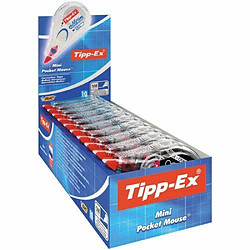 Tipp-Ex Mini Correcteur Roller Correcteur roller à sec - Compact - Film papier - 5 mm x 5 m - Forme de souris