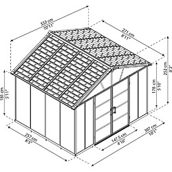 Avis Palram 2.69×3.32×2.52m - 7.9m²