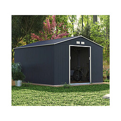 Habitat Et Jardin Abri de jardin métal Vegas - 12.98 m² - Gris