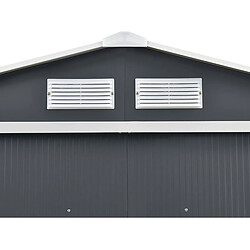 Habitat Et Jardin Abri de jardin métal Vegas - 8,83 m² - Gris