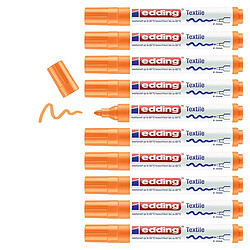 Avis Edding Marqueur Textile 4500 - Orange Fluo (10 unités)