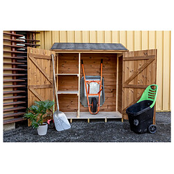 Abri mural multiusages 1.34 m2 brun doré - THE 1708.01 - HABRITA