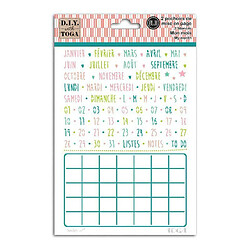 Toga Pochoirs Bullet Journal - Mois