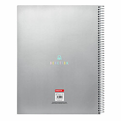 Benetton Carnet Silver Argenté A4 - 120 Volets