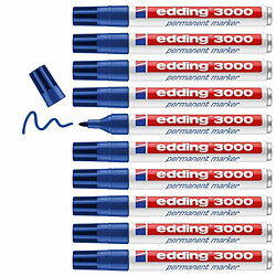 Edding 3000 - Bleu 10 unités