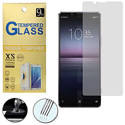 Htdmobiles HTD Mobiles Protection pour Sony Xperia 1 II Verre trempé transparent - Anti-choc et lingette microfibre incluse