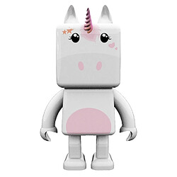 MOB Enceinte Bluetooth Licorne - Blanc/Rose