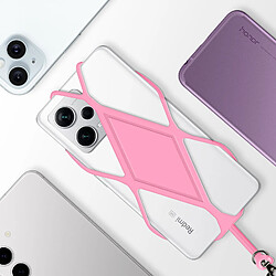 Avizar Cordon Smartphone 35cm - Étui Silicone Rose