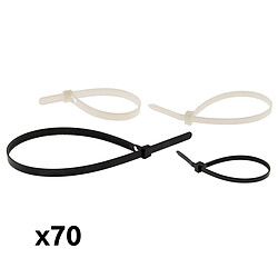 Zenitech Colliers réutilisables câblage - Lot de 70