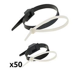 Zenitech Colliers de câblage - Lot de 50