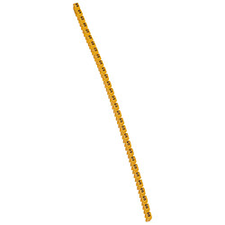 Legrand repère pour fil lettre S Repère de câblage CAB 3 pour fils 1,5 à 2,5 mm² - compatible blocs Viking 3 - écriture noire - code couleur international - plastique jaune