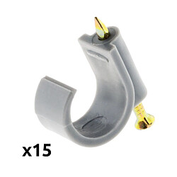 Zenitech Attaches plastiques pour câbles - Lot de 15