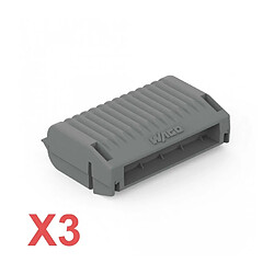 Wago gelbox série 221 pour conducteurs - lot de 3