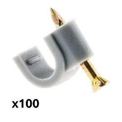 Zenitech crochets de fixation câbles - Gris