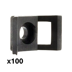 Zenitech Embases à visser pour câblage - Lot de 100